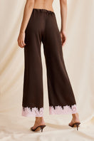 Scarlett Gasque Jayne Pant in chocolate plum color, back view showing tailored slim-fit pants for women.