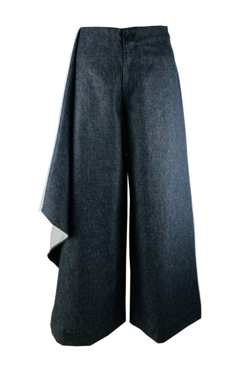 LATERAL FLAP JEANS IN DARK GRAY - CULT MIA