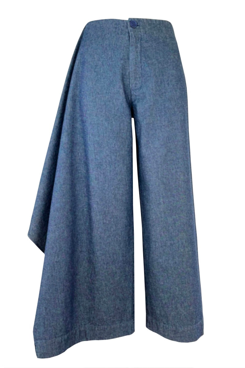 LATERAL FLAP JEANS IN BLUE - CULT MIA