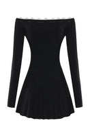 Black Jenna dress by Nana Jacqueline, stylish mini dress with a fitted silhouette, shown from the back view.