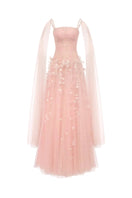 Elegant Rachel gown by Joséphine featuring flowing fabric and intricate detailing, perfect for formal occasions.