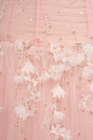 Elegant Rachel gown by Joséphine featuring flowing fabric and intricate detailing, perfect for formal occasions.