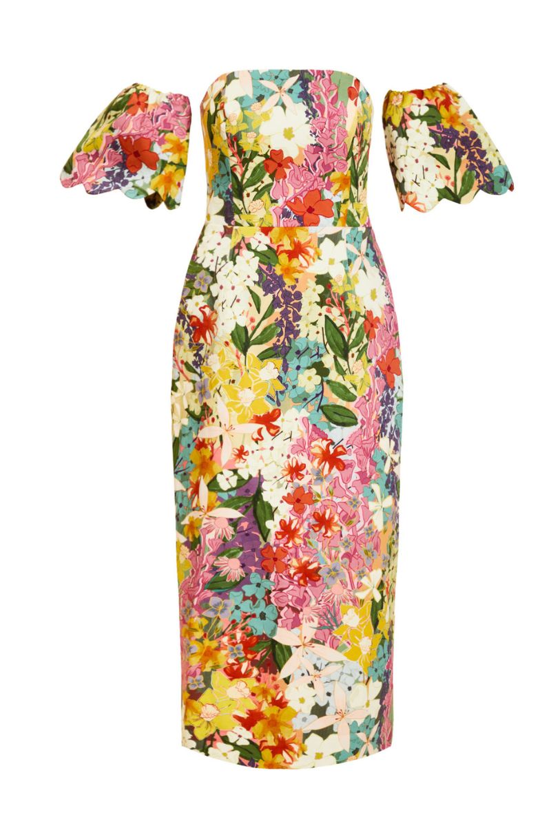 Mestiza New York Josephine convertible midi dress in a versatile design, shown in a stylish, flowing fabric with adjustable details.