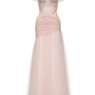 Pink AYLA gown by JOSÉPHINE, featuring elegant fabric and flowing design, displayed on a mannequin.