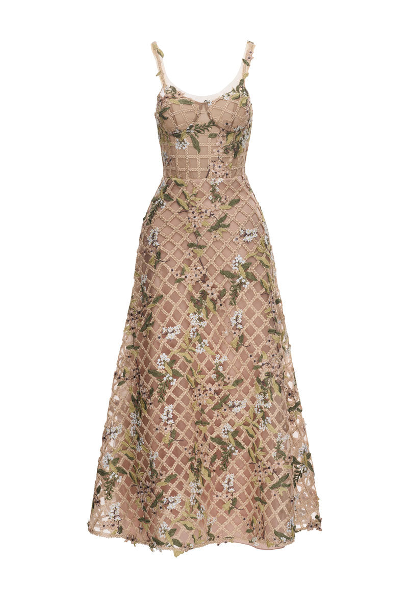 midi designer dress Ulla Johnson Isabelle Jersey | Print/Blue | Size P making it the ultimate choice for high Ulla Johnson | Women's Floral
