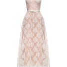 White YURI gown by JOSÉPHINE featuring elegant fabric and flowing design, perfect for formal occasions.
