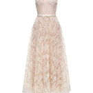 Elegant lace RIKA gown by JOSÉPHINE with intricate detailing, flowing fabric, and classic design for formal occasions.