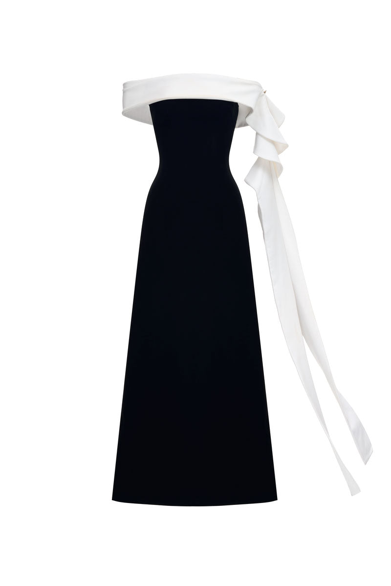 OFF SHOULDER LAYERED ORGANZA MAXI DRESS | CULT MIA