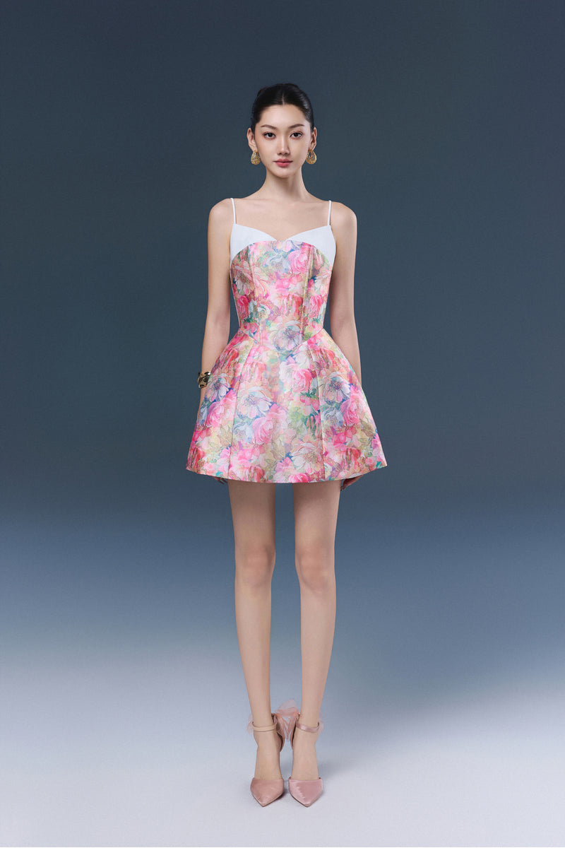 JOSÉPHINE RINA mini dress in stylish fabric, featuring a fitted silhouette and elegant design perfect for casual or dressy occasions.