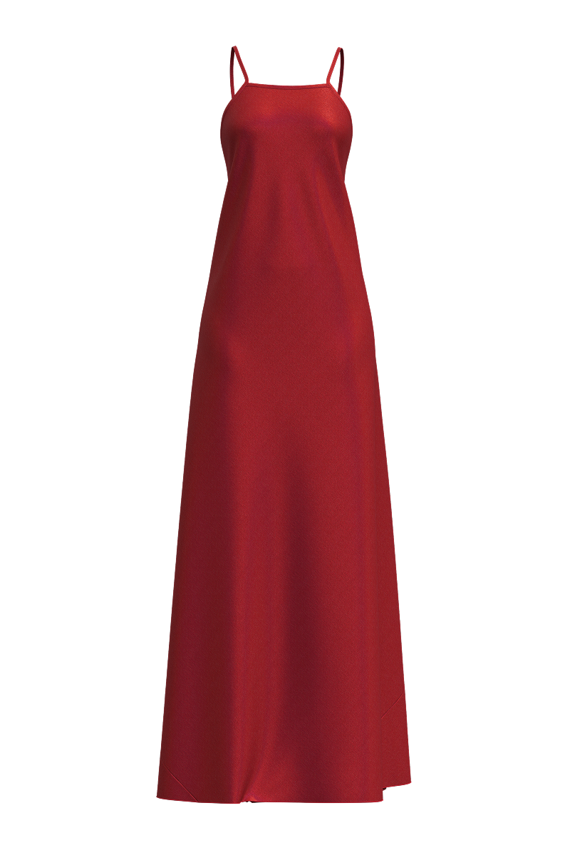 LUNA DRESS IN RED