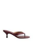 Kolane Annie Sandal 45 in Rosewood with leather straps and open toe design, perfect for casual summer wear.