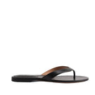 Kolane Rio black sandals with open toe design, featuring sleek straps and flat sole for casual summer wear.