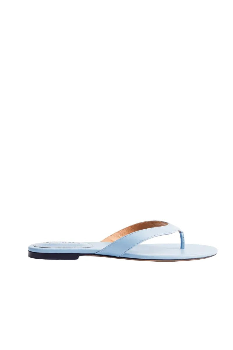 Kolane Rio sandals in powder blue with open-toe design and ankle straps, stylish footwear for casual wear.