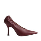 Kolane Maya Pump 90 heels in rosewood color, featuring a stylish design and pointed toe, displayed on a white background.