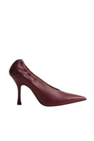 Kolane Maya Pump 90 heels in rosewood color, featuring a stylish design and pointed toe, displayed on a white background.