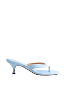 Kolane Annie Sandal 45 in powder blue with open-toe design and minimalist straps, perfect for summer footwear.