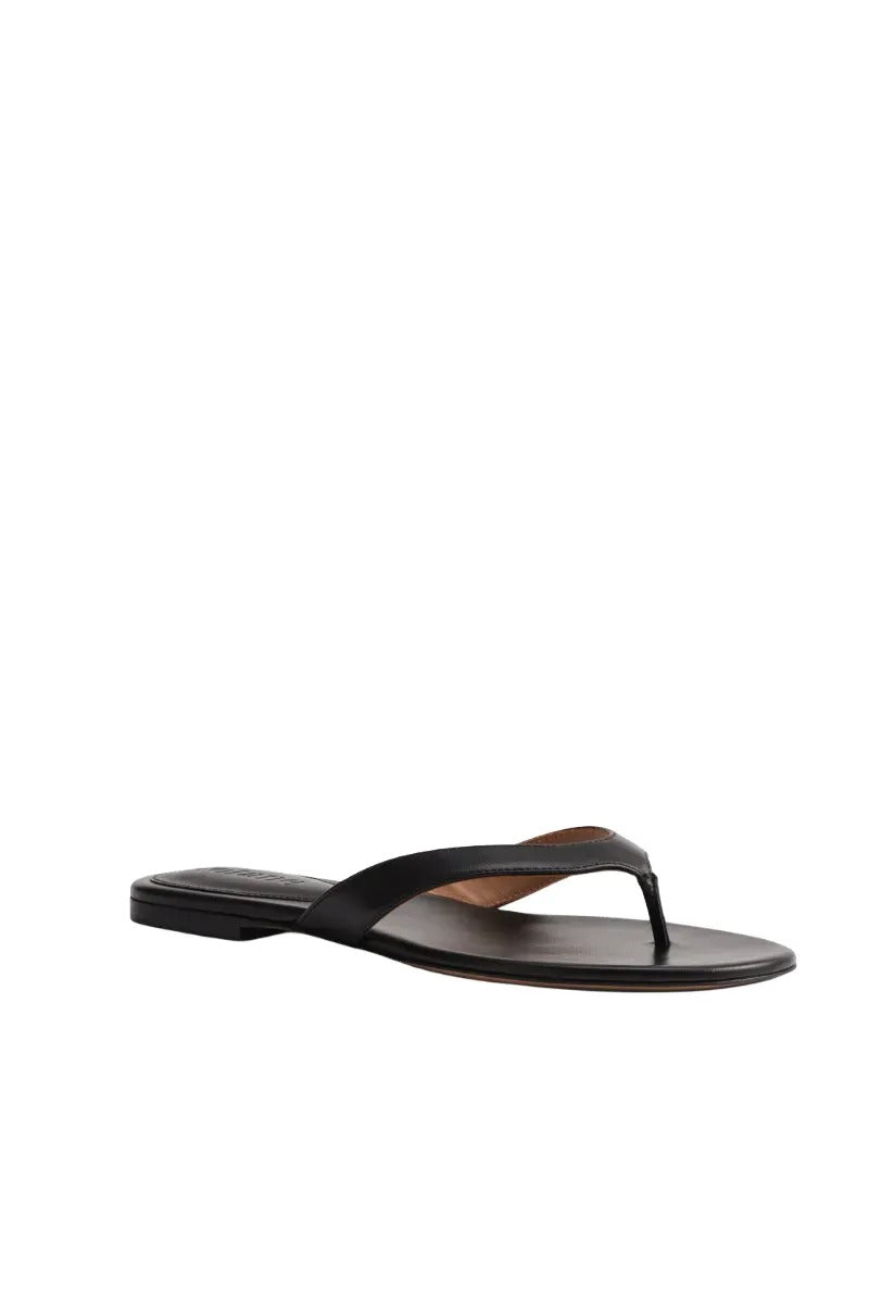 Kolane Rio black sandals with sleek straps and open toe design, perfect for casual summer wear.