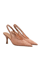 Kolane Dolly Sling 70 Lace Blush heels with elegant strap design and lace details, perfect for stylish occasions.