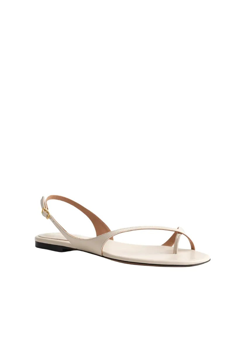 Kolane ESME ivory sandal with open toe and ankle strap, stylish footwear perfect for warm weather.