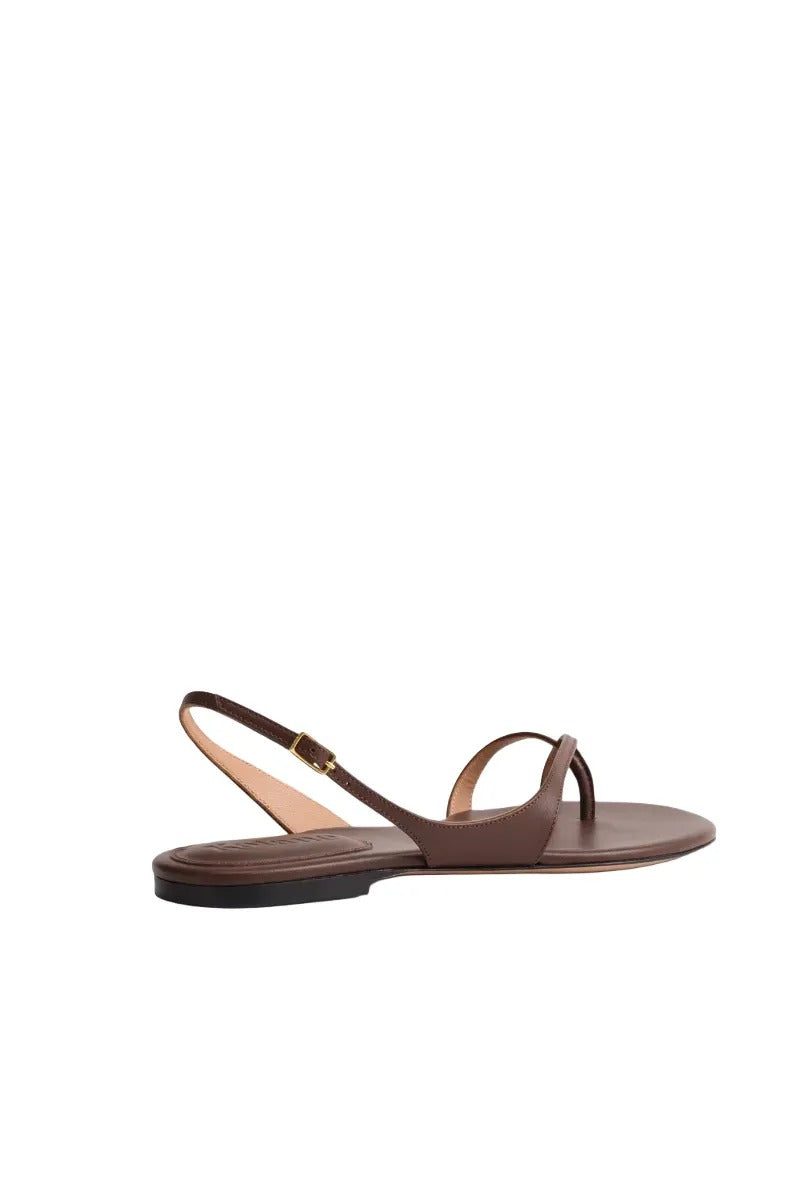 Kolane Esme tobacco-colored sandals with open toe design and ankle straps, stylish footwear for casual wear.