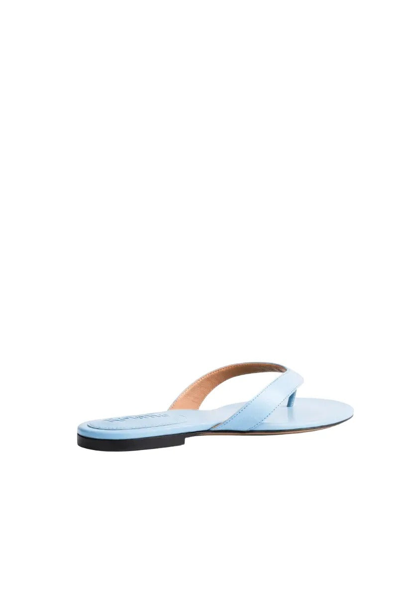 Kolane Rio Sandal in powder blue with open-toe design and stylish straps, perfect for casual summer wear.