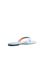Kolane Rio sandals in powder blue with open-toe design and flat sole, perfect for casual summer wear.