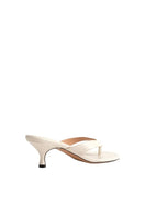 Kolane Annie Sandal 45 in Ivory, stylish open-toe sandals with ankle straps and block heels for a chic summer look.