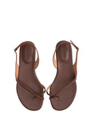 Kolane Esme Tobacco Sandals with open toe design and ankle strap, featuring a stylish, neutral-toned finish.