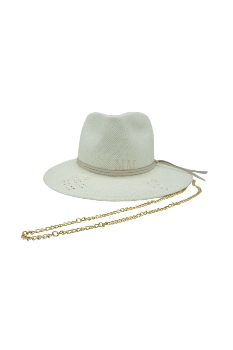 Modern Monarchie KAIA hat in bone color, stylish wide-brim hat made of lightweight material for sun protection and fashion.