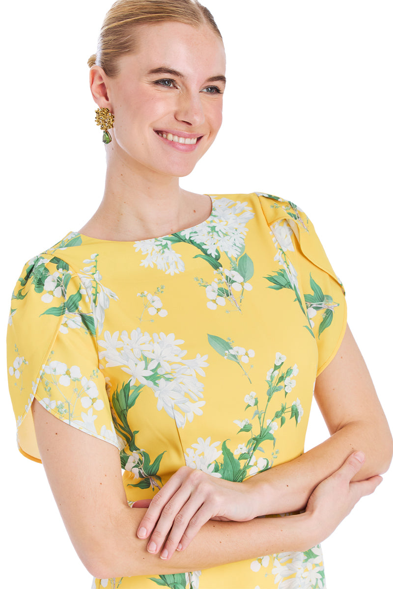 KATHERINE GOWN IN YELLOW GREEN - CULT MIA
