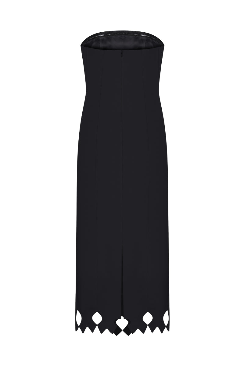 TYMPAN DRESS IN BLACK - CULT MIA
