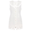 Podyh Tympan vest in eggshell color, lightweight sleeveless vest with a smooth fabric finish, displayed on a plain background.