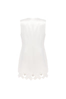 Podyh Tympan vest in eggshell color, lightweight sleeveless vest with a clean, minimalist design, shown on a white background.