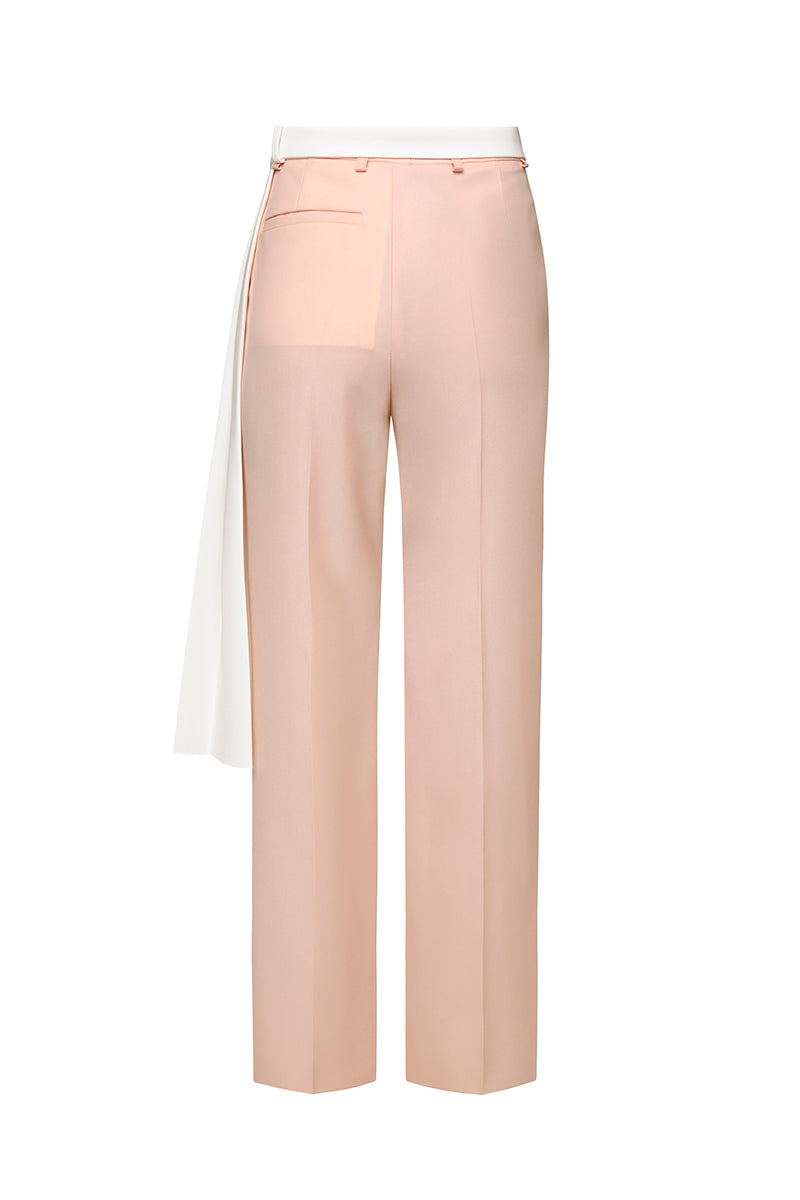OVERLAYER STRAIGHT LEG PANTS IN BLUSH - CULT MIA