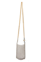 Silvia Gnecchi PORTACEL chain shoulder bag with sleek design and gold-tone chain strap, stylish accessory for everyday use.