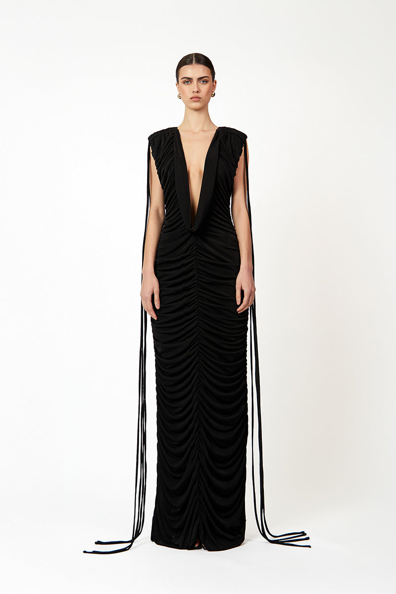 KAELI DRESS IN BLACK - CULT MIA
