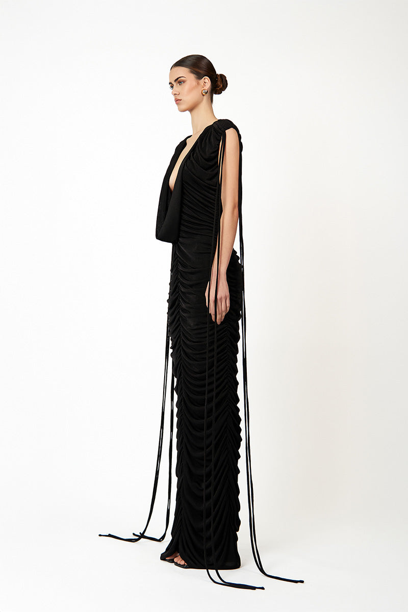 KAELI DRESS IN BLACK - CULT MIA