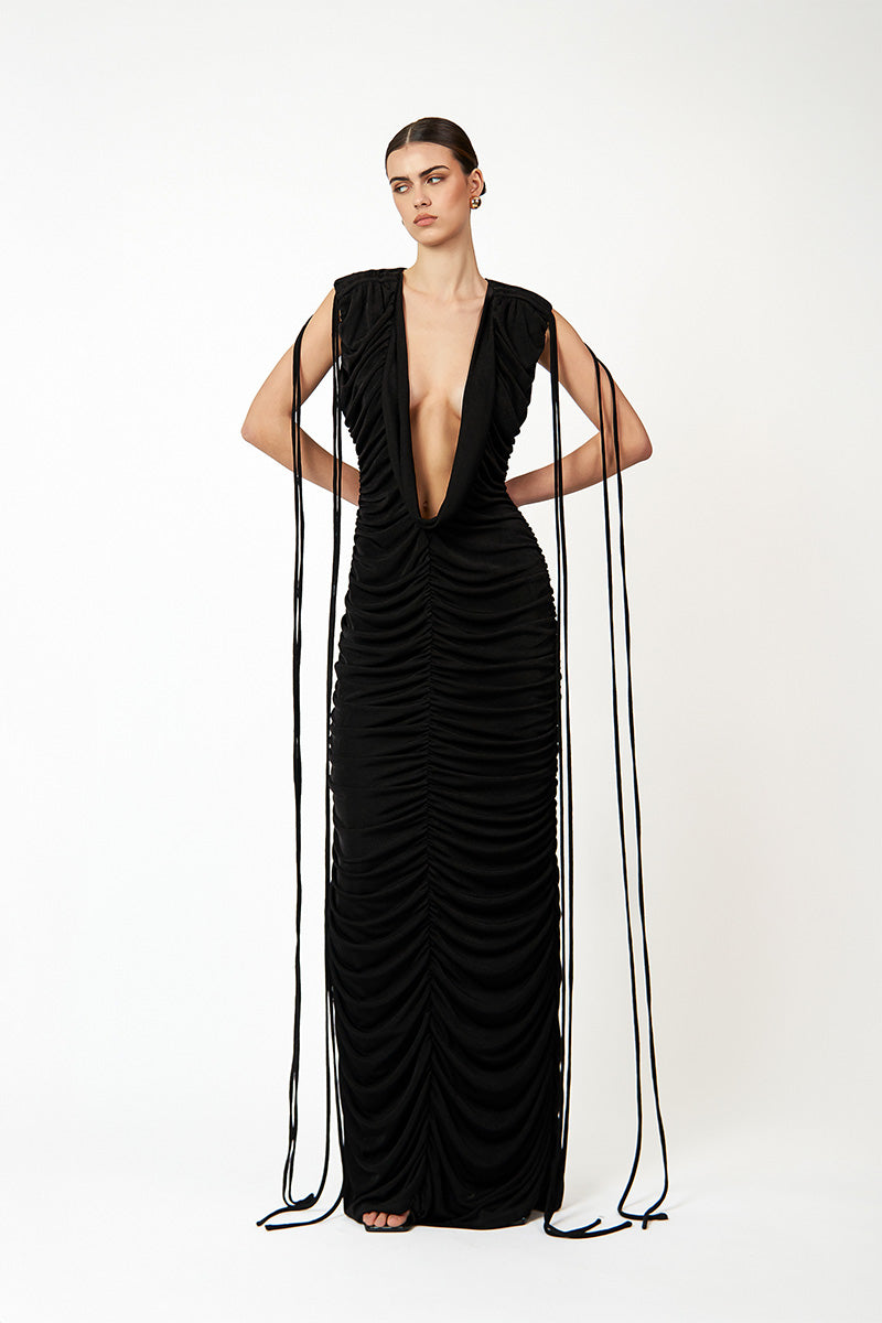 KAELI DRESS IN BLACK - CULT MIA
