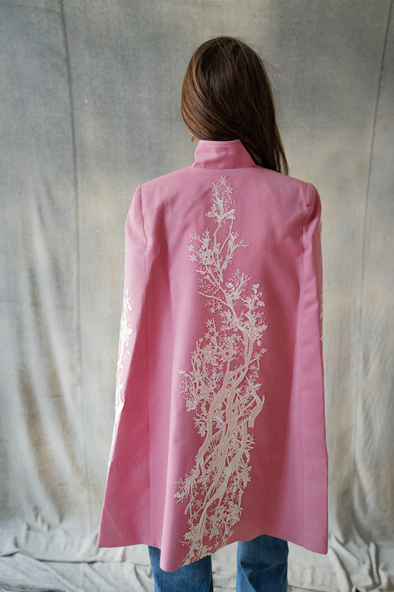 Nadya Shah Kai in Seville jacket featuring stylish design and tailored fit, shown in a close-up view.