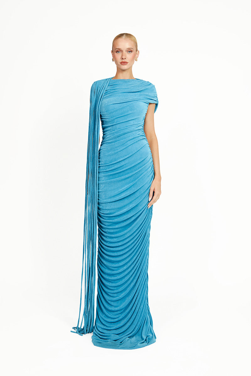 KALICEA DRESS IN BLUE - CULT MIA