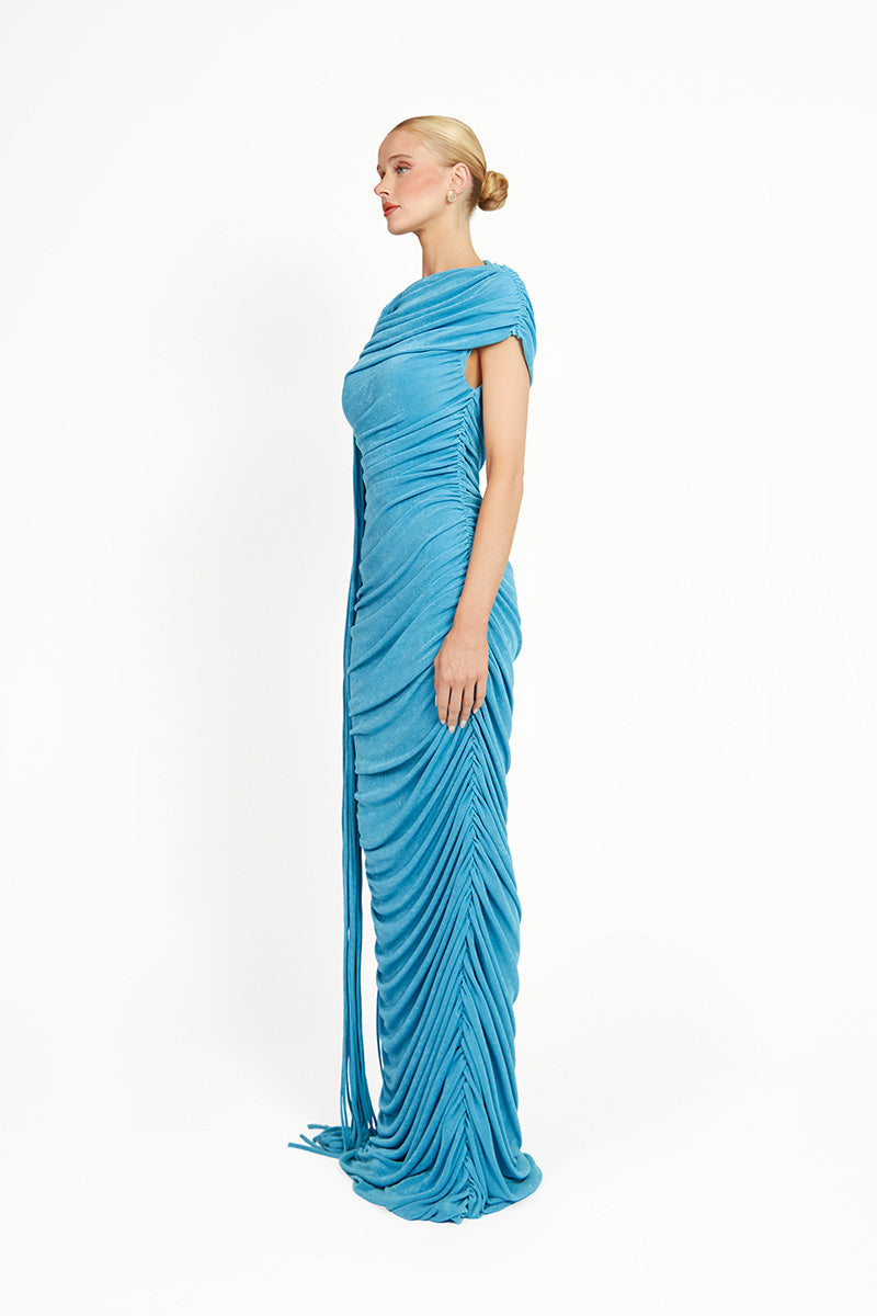 KALICEA DRESS IN BLUE - CULT MIA