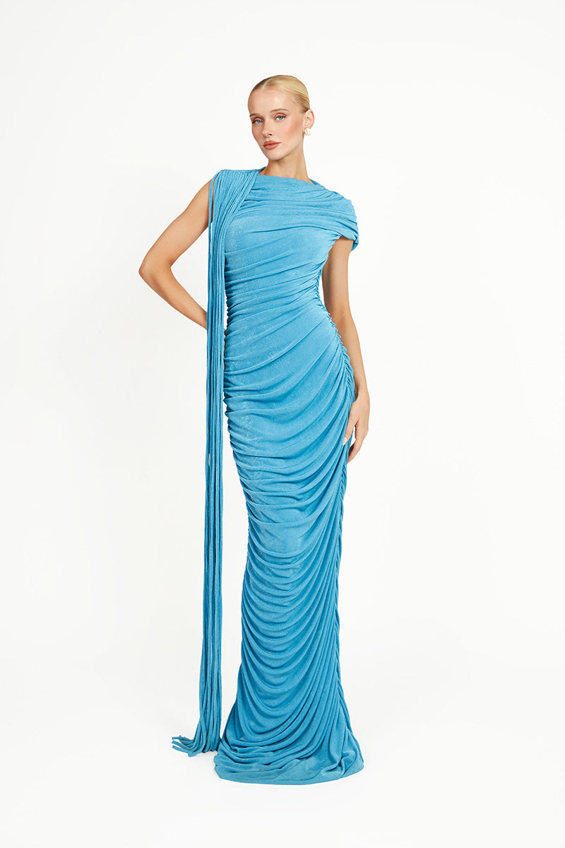 KALICEA DRESS IN BLUE - CULT MIA