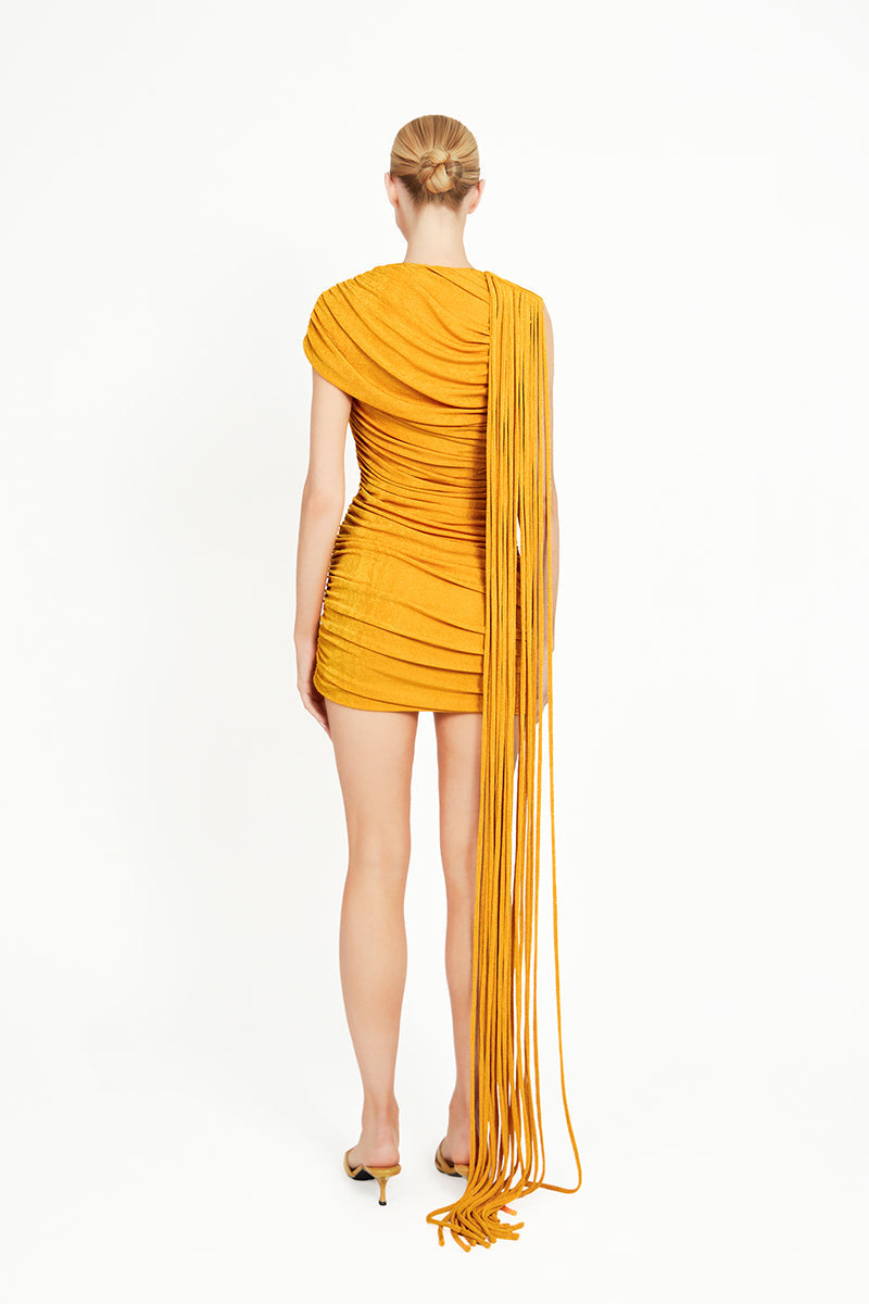 KALICEA MINI DRESS IN YELLOW - CULT MIA