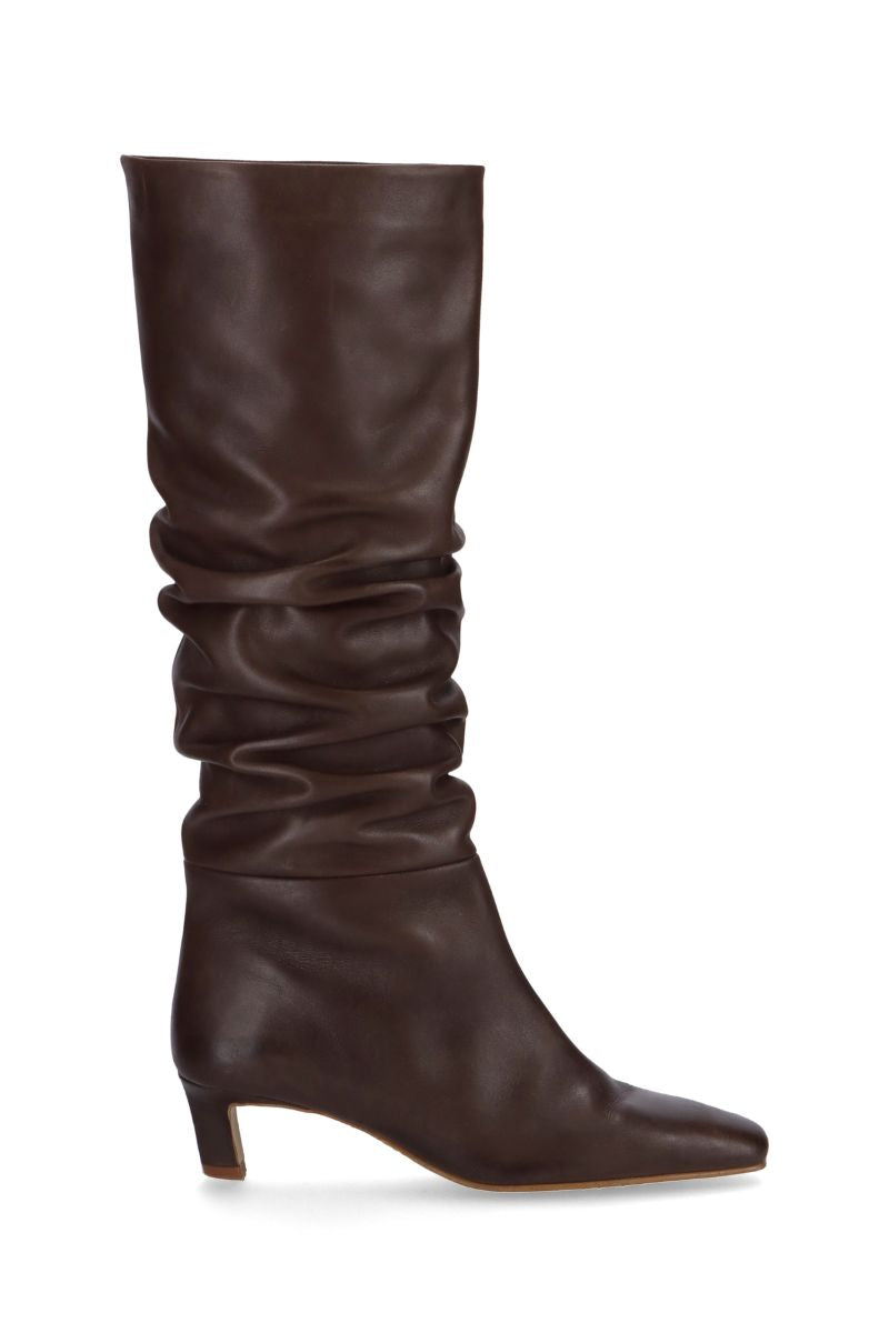 KALILA BROWN LEATHER BOOTS | CULT MIA | Alohas