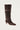 KALILA BROWN LEATHER BOOTS - CULT MIA
