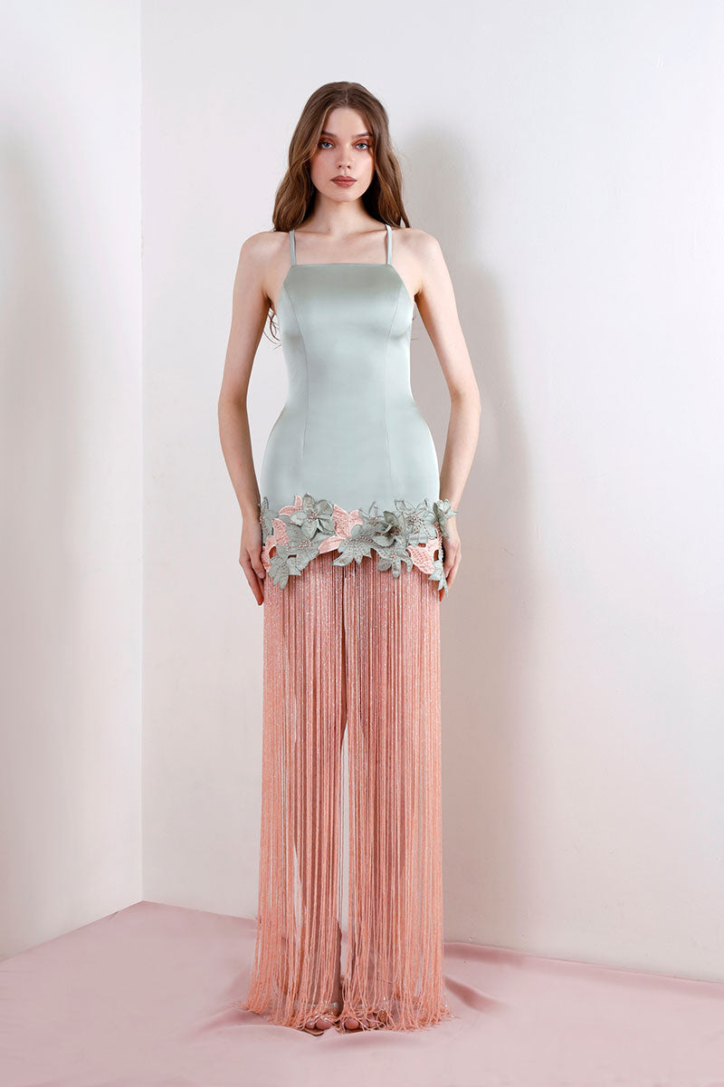 KALINA DRESS IN SAGE BLUSH
