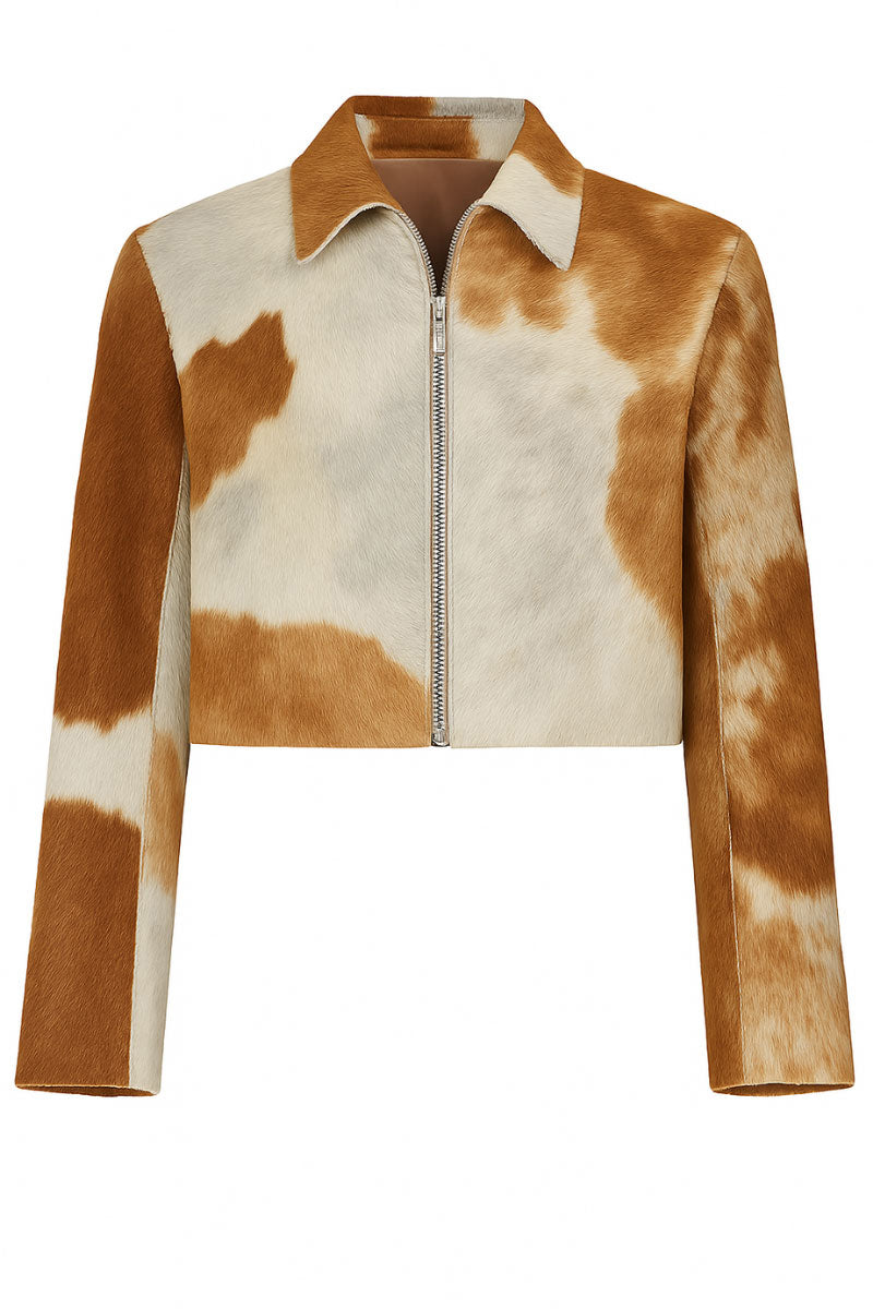 KANAO JACKET IN TOFFEE COWHIDE