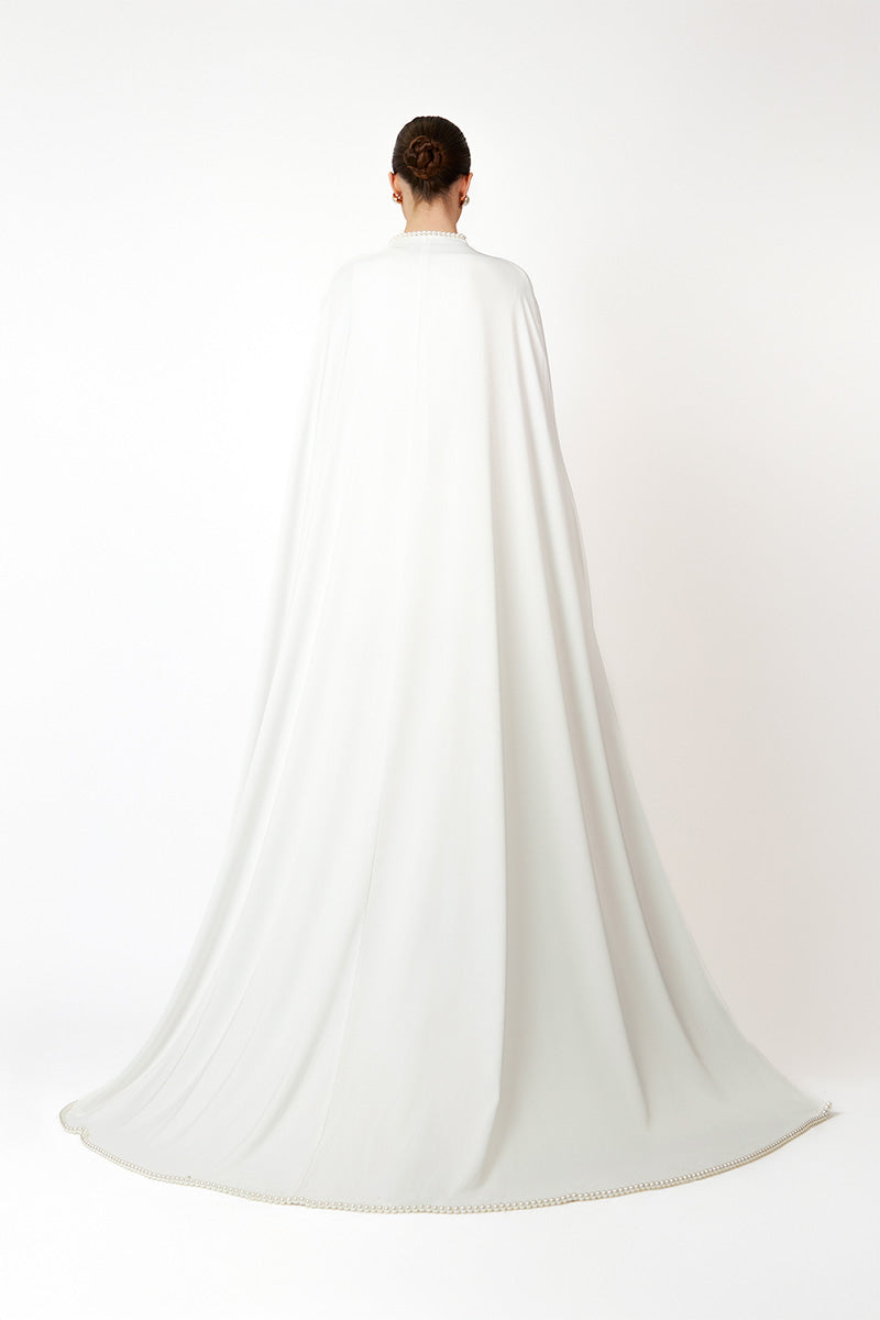KASTRID CAPE IN WHITE - CULT MIA