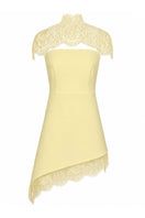 Matters Katea butter yellow mini dress with sleeveless design and fitted silhouette, perfect for casual or summer wear.