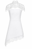 White mini dress by Matters featuring a fitted silhouette and sleeveless design, perfect for casual or summer wear.